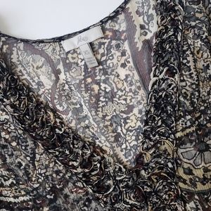XS Joie Silk Paisley Top